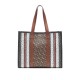 Monogram Stripe e-canvas tote 