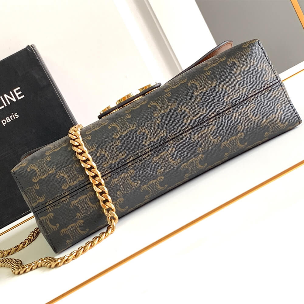 Medium CELINE VICTOIRE BAG WITH LOGO PRINT 115852