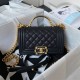 BOY CHANEL FLAP BAG WITH HANDLE A94805 B13694 94305