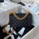 BOY CHANEL FLAP BAG WITH HANDLE A94805 B13694 94305