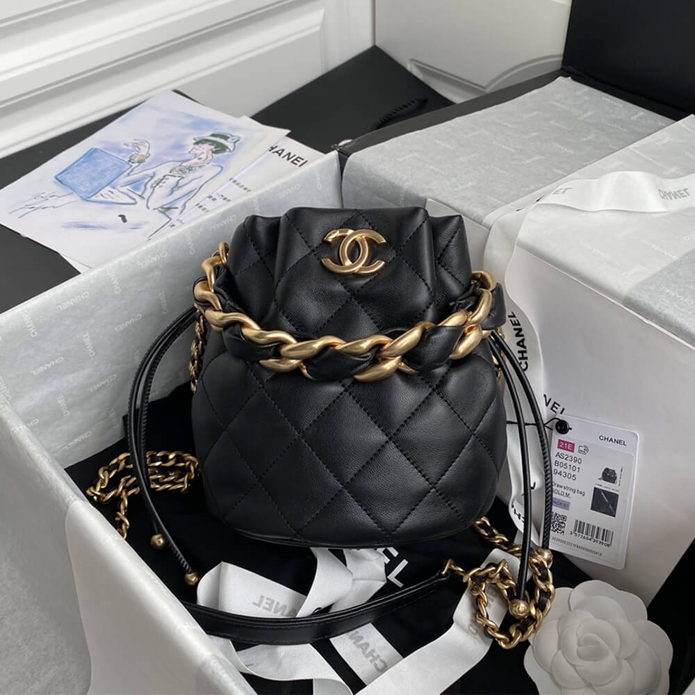 CHANEL Drawstring Bag AS2390