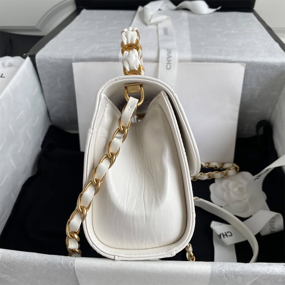 CHANEL Mini Flap Bag with Top Handle AS2477