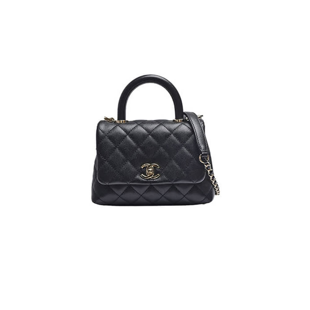 Chanel Coco handle flap shoulder bag Mini AS2215