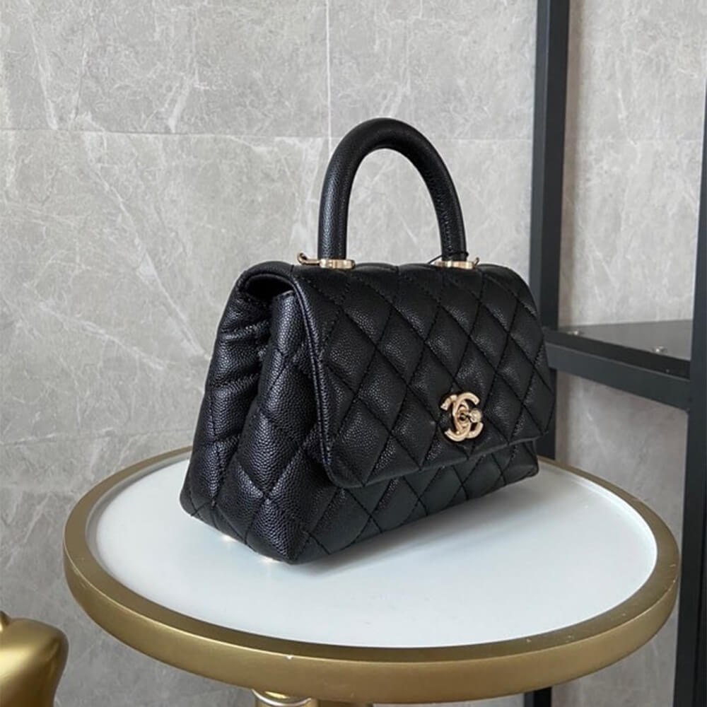 Chanel Coco handle flap shoulder bag Mini AS2215