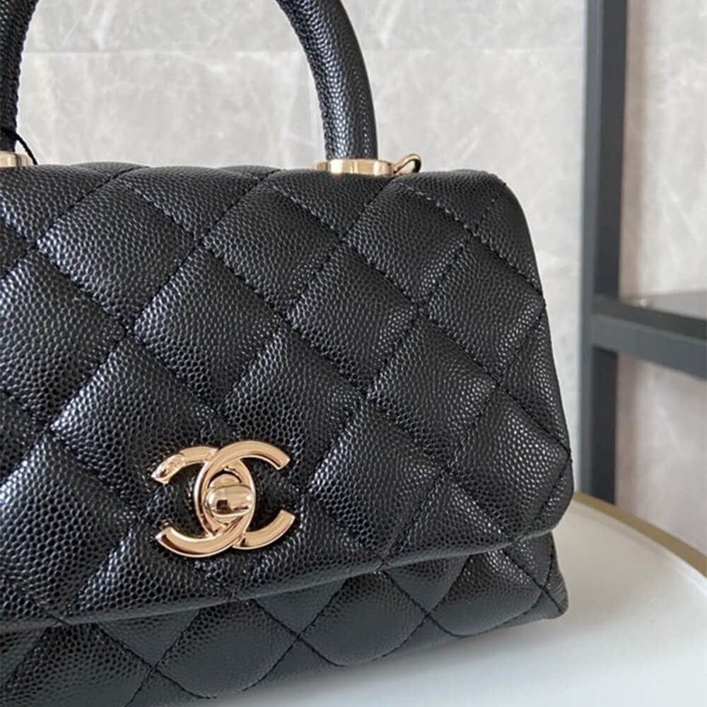 Chanel Coco handle flap shoulder bag Mini AS2215