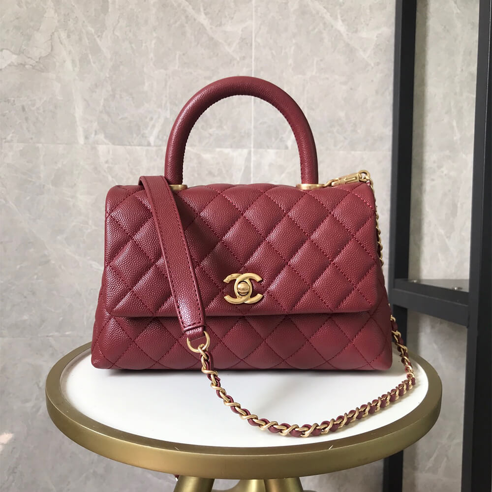 Chanel Coco handle flap shoulder bag PM A92990