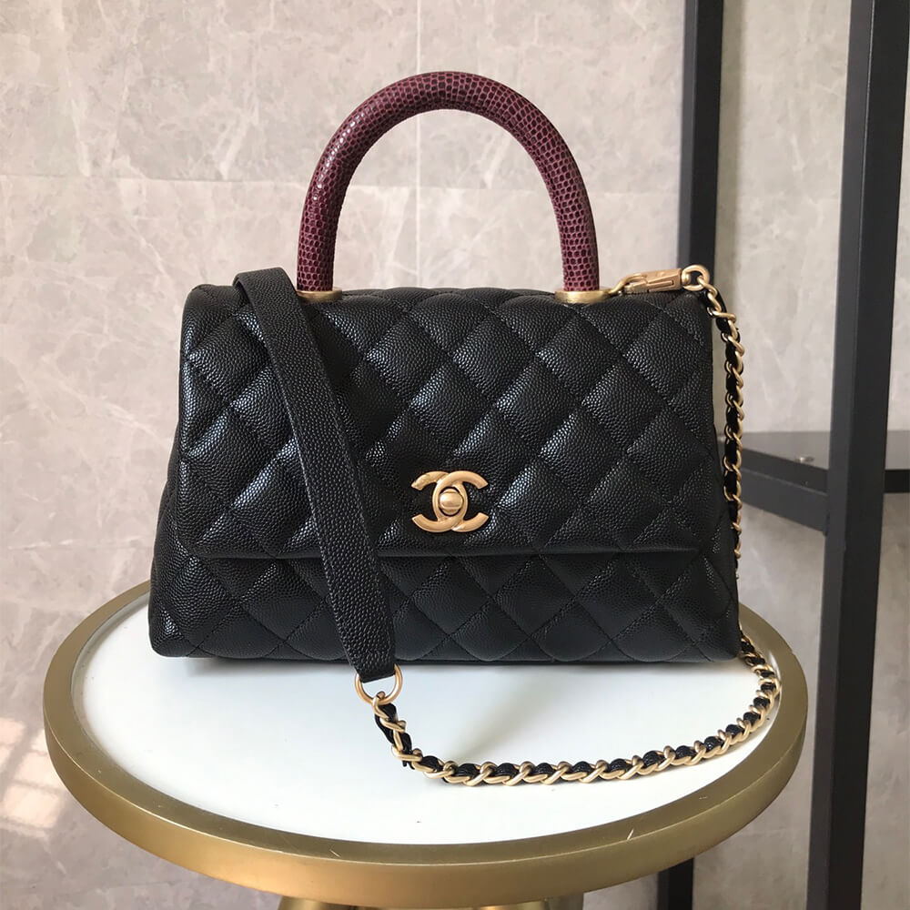 Chanel Coco handle flap shoulder bag PM A92990