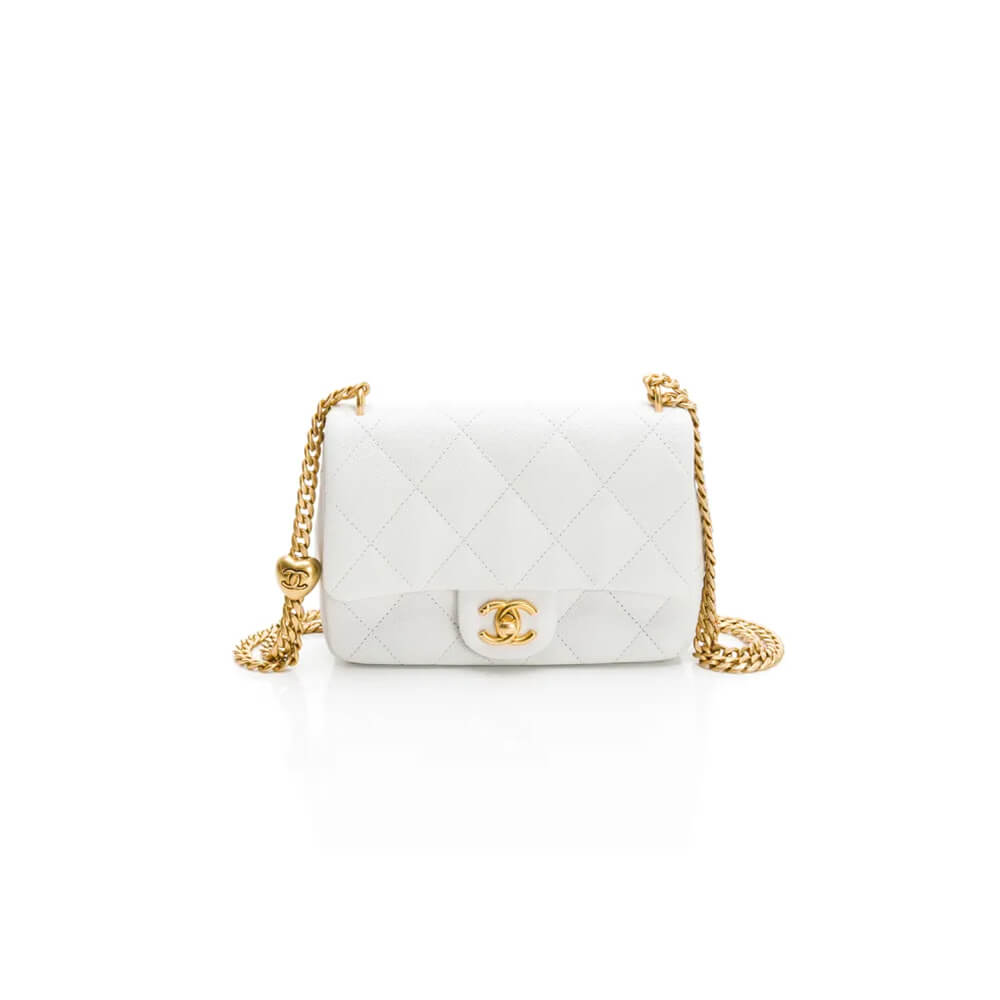 Chanel Love Gold Ball Chain Shoulder Bag 