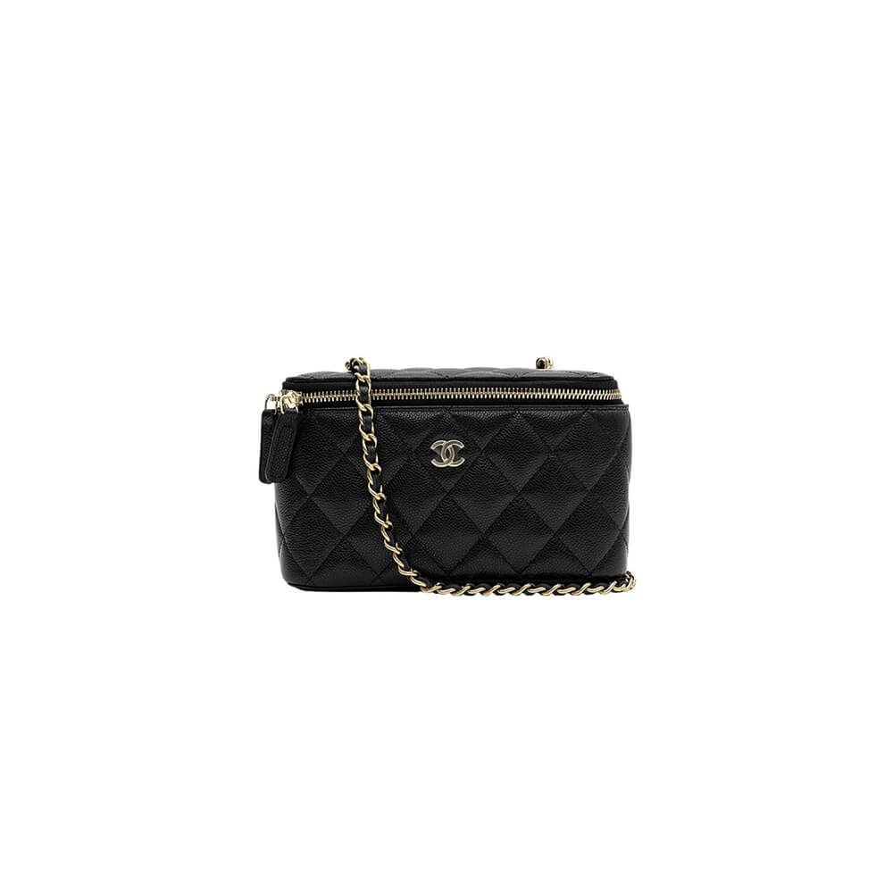 Chanel long box cosmetic bag 