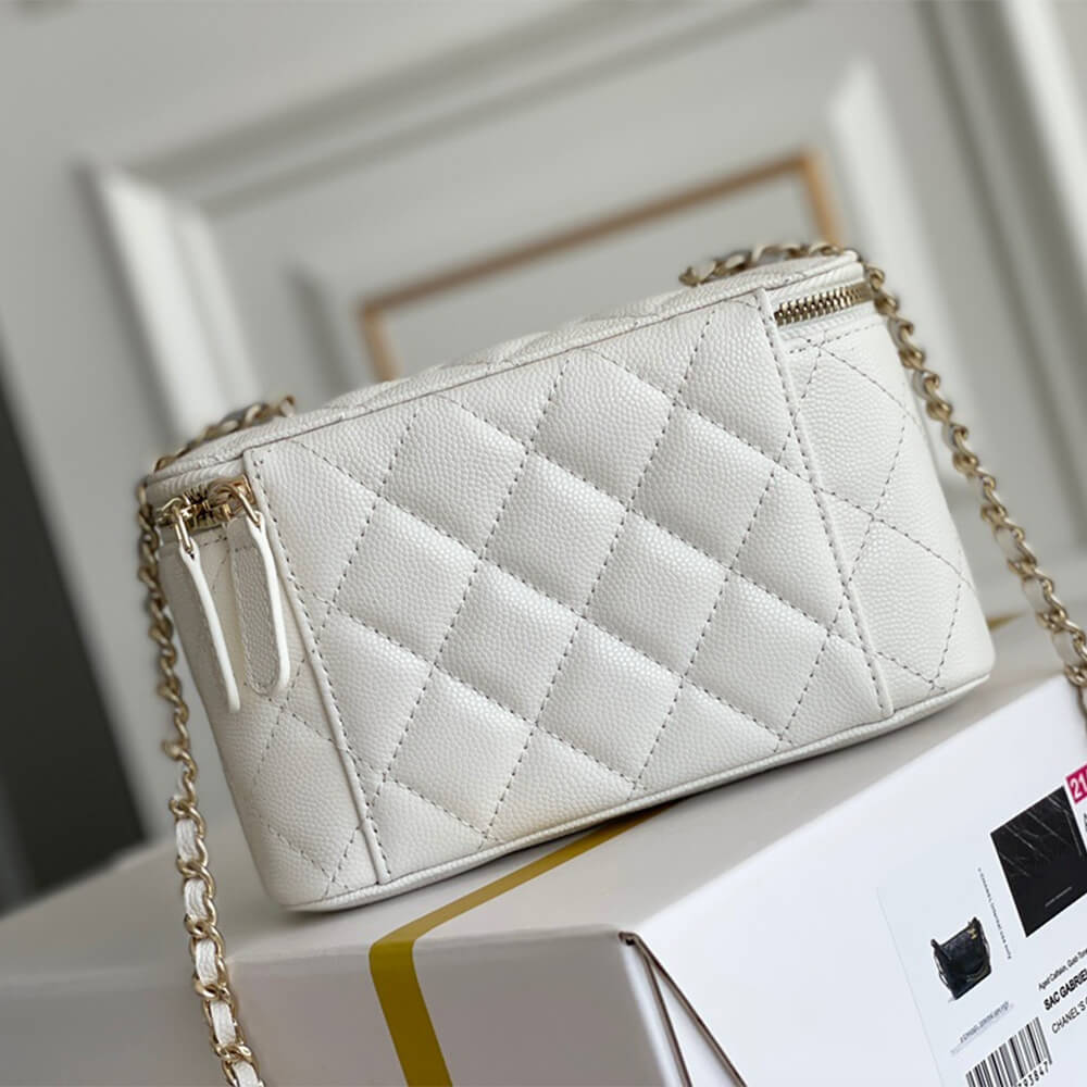 Chanel long box cosmetic bag 