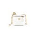 Chanel small gold ball makeup bag 