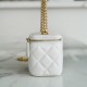 Chanel small gold ball makeup bag 