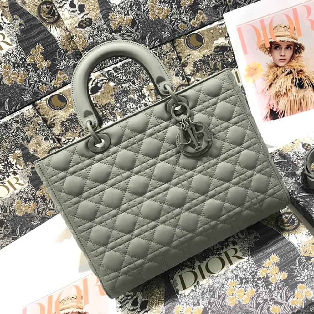 DIOR LARGE LADY DIOR BAG 