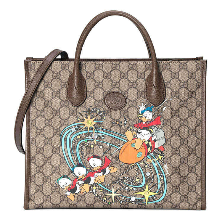 Disney x Gucci Donald Duck Tote Bag 648134 2N0AT 8679