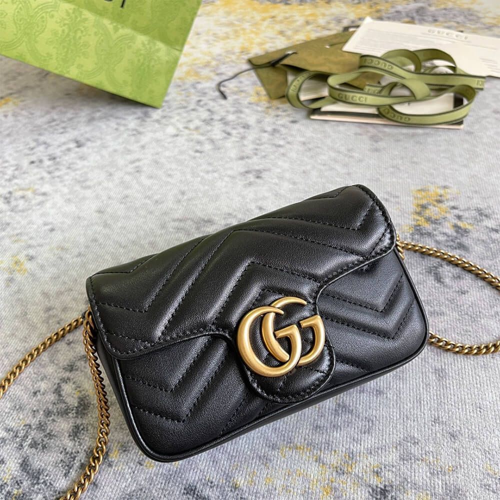 GG Marmont matelasse leather super mini bag 476433 DTDCT 1000