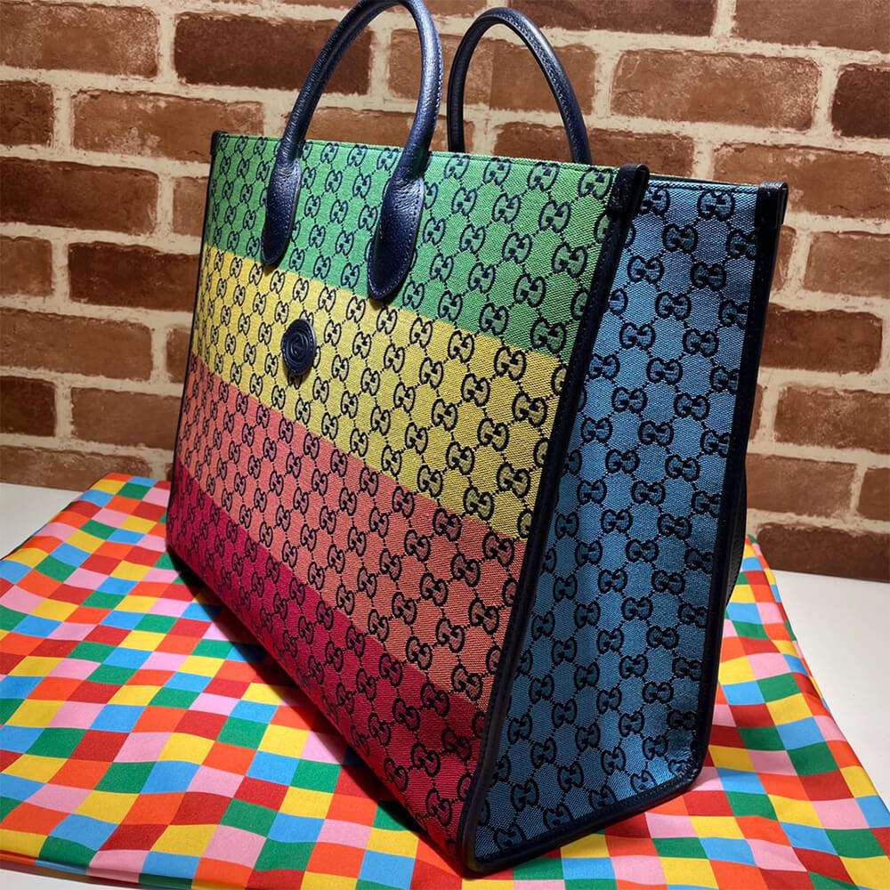 GG Multicolour large tote bag 659980