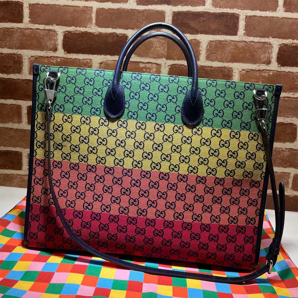 GG Multicolour large tote bag 659980