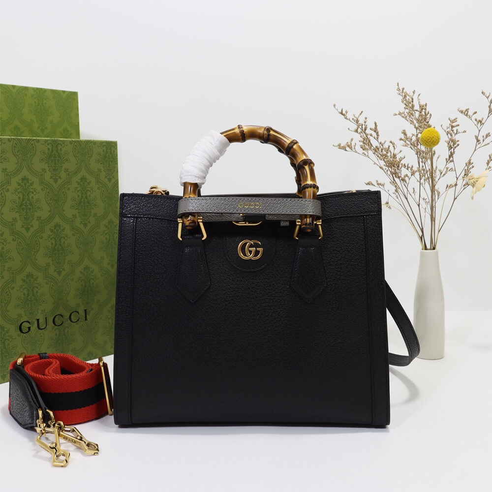 GUCCI DIANA BAMBOO SMALL TOTE BAG 702721 U3ZDT 1260