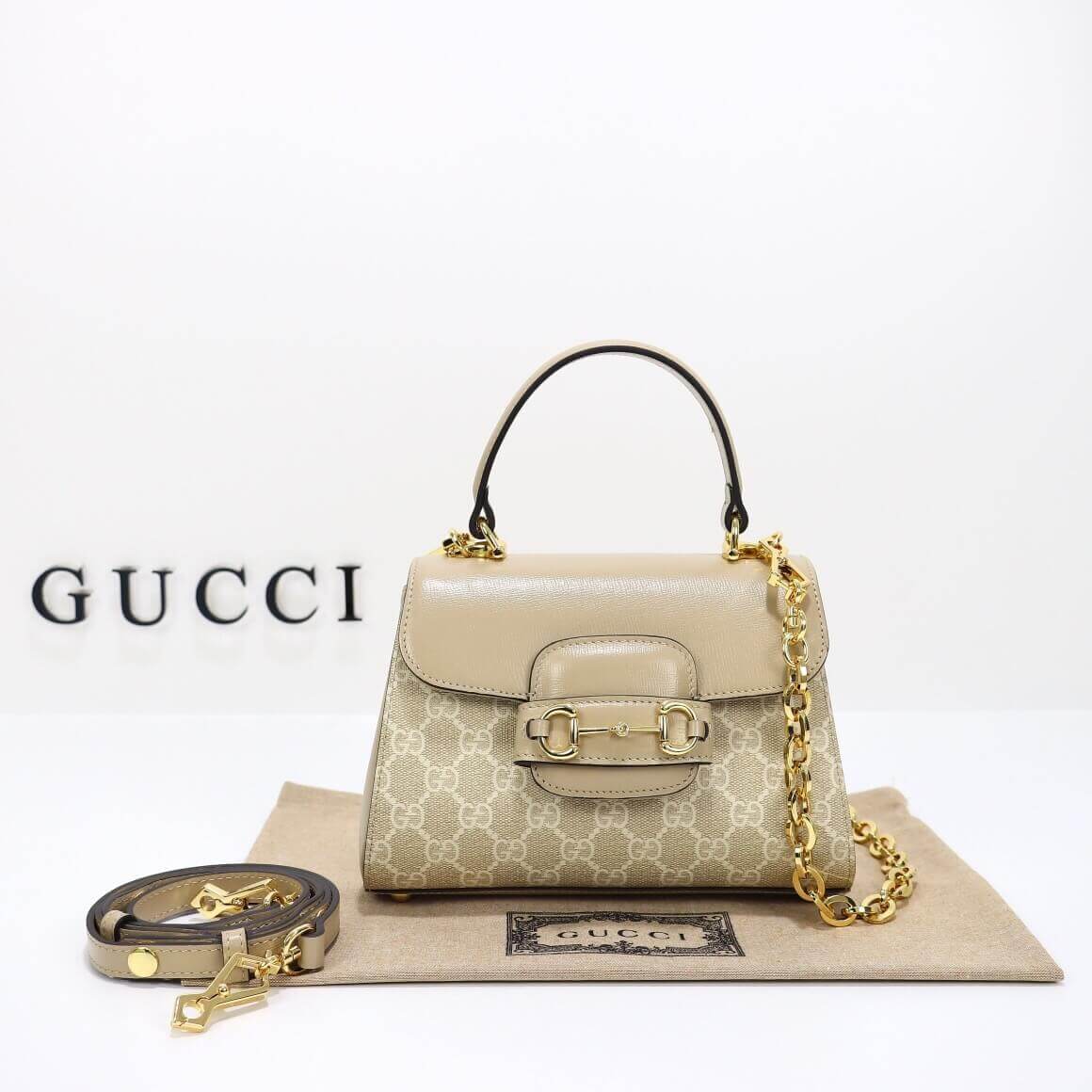 GUCCI horsebit 1955 mini bag ‎703848 FABLN 9897