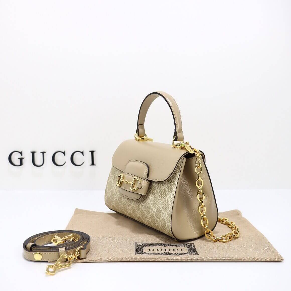 GUCCI horsebit 1955 mini bag ‎703848 FABLN 9897