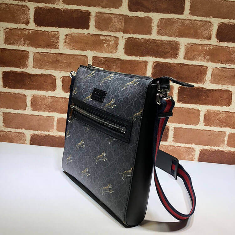 Gucci Bestiary Messenger With Tigers 474137 G0KAN 8992