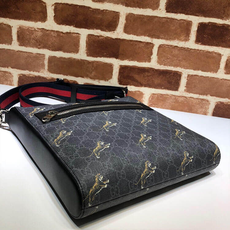 Gucci Bestiary Messenger With Tigers 474137 G0KAN 8992