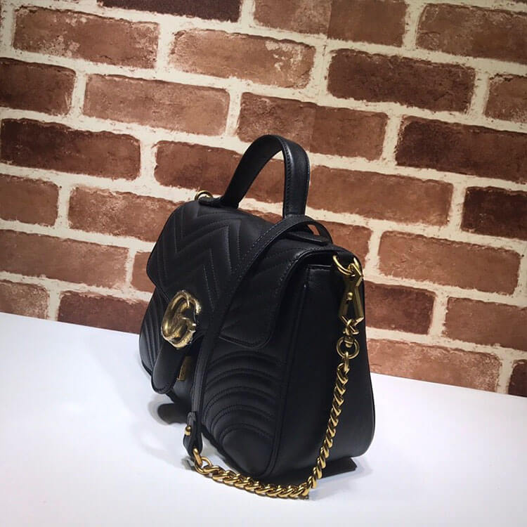 Gucci GG Marmont Small Top Handle Bag 498110 DTDIT 1000