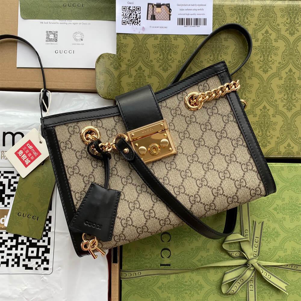 Padlock small GG shoulder bag 409487