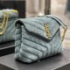 LOULOU SMALL CHAIN BAG IN “Y” QUILTED SUEDE 494699