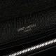 Saint Laurent Chain-strap YSL-plaque grained-leather wallet 