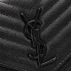 Saint Laurent Chain-strap YSL-plaque grained-leather wallet 