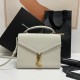 YSL CASSANDRA Medium Grainy Embossed Leather Top Handle Bag 623931