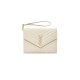 YSL CASSANDRE matelassé leather flap clutch 617662