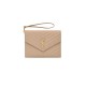 YSL CASSANDRE matelassé leather flap clutch 617662