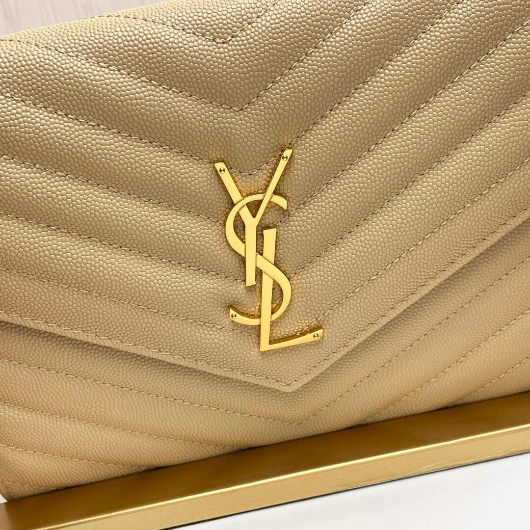 YSL CASSANDRE matelassé leather flap clutch 617662