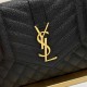 YSL CASSANDRE matelassé leather flap clutch 651030