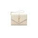 YSL CASSANDRE matelassé leather flap clutch 651030