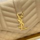 YSL CASSANDRE matelassé leather flap clutch 651030