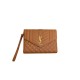 YSL CASSANDRE matelassé leather flap clutch 651030