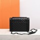 YSL ENVELOPE MEDIUM IN QUILTED GRAIN DE POUDRE EMBOSSED LEATHER 600185