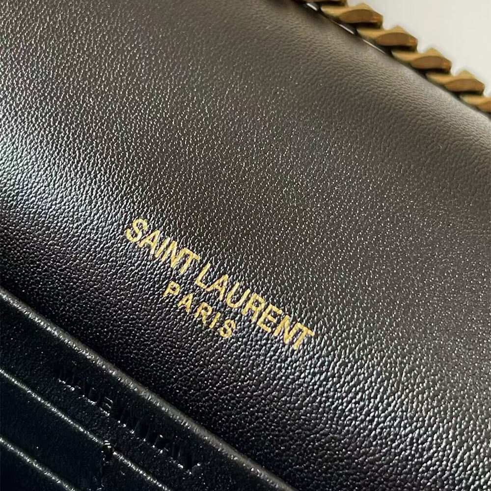 YSL LAMBSKIN CASSANDRE CHAIN WALLET 743346