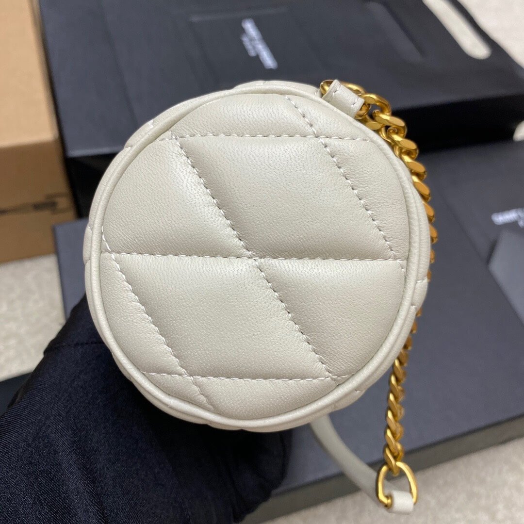 YSL SADE MINI TUBE BAG IN QUILTED LAMBSKIN 699703