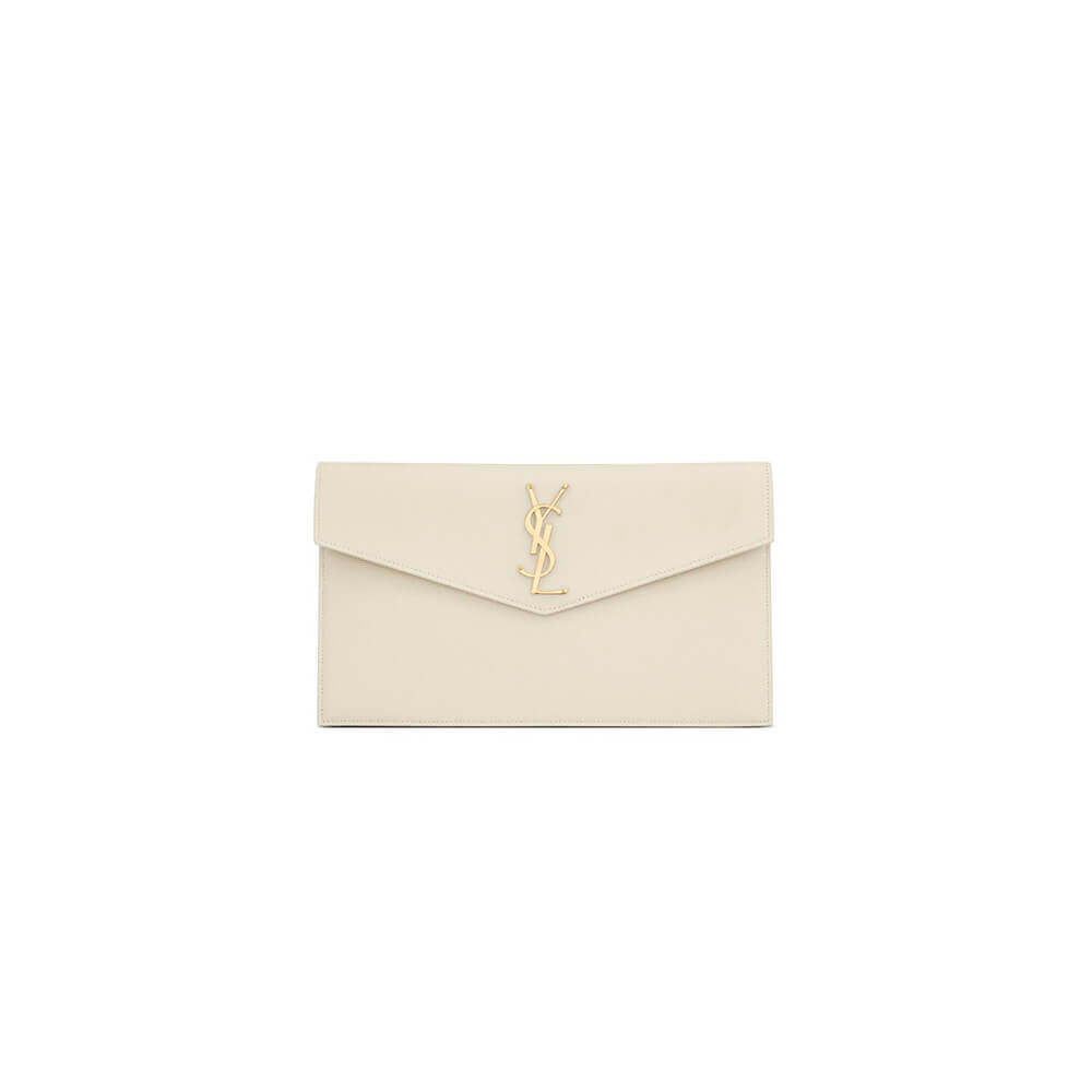 YSL UPTOWN POUCH IN GRAIN DE POUDRE EMBOSSED LEATHER 5657391GF0J9207