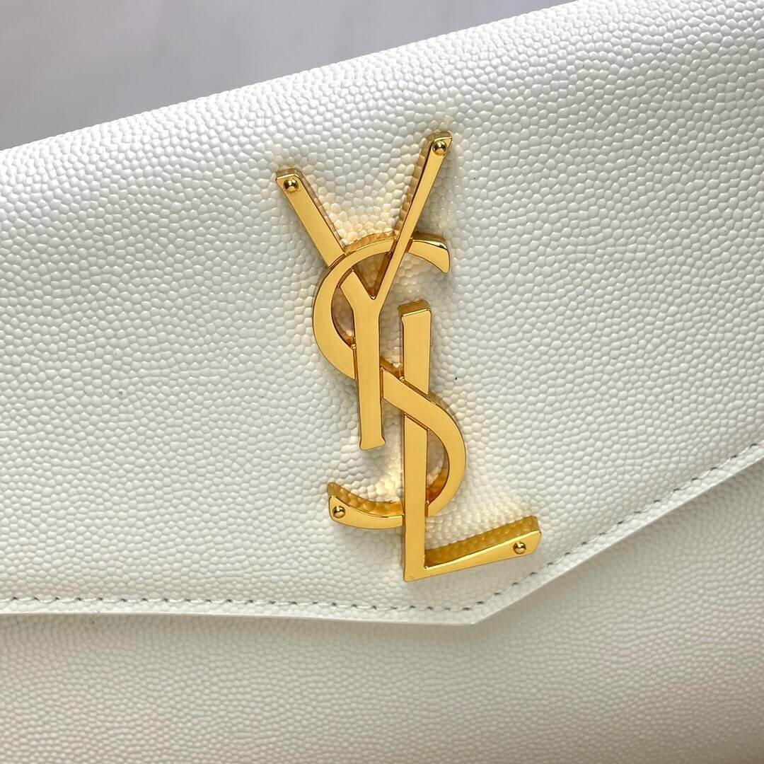 YSL UPTOWN POUCH IN GRAIN DE POUDRE EMBOSSED LEATHER 5657391GF0J9207