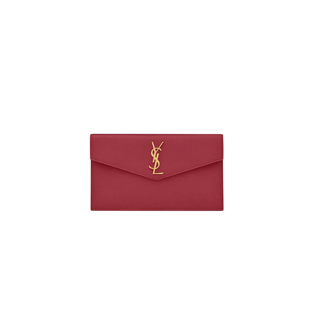 YSL UPTOWN POUCH IN GRAIN DE POUDRE EMBOSSED LEATHER 5657391GF0J6008