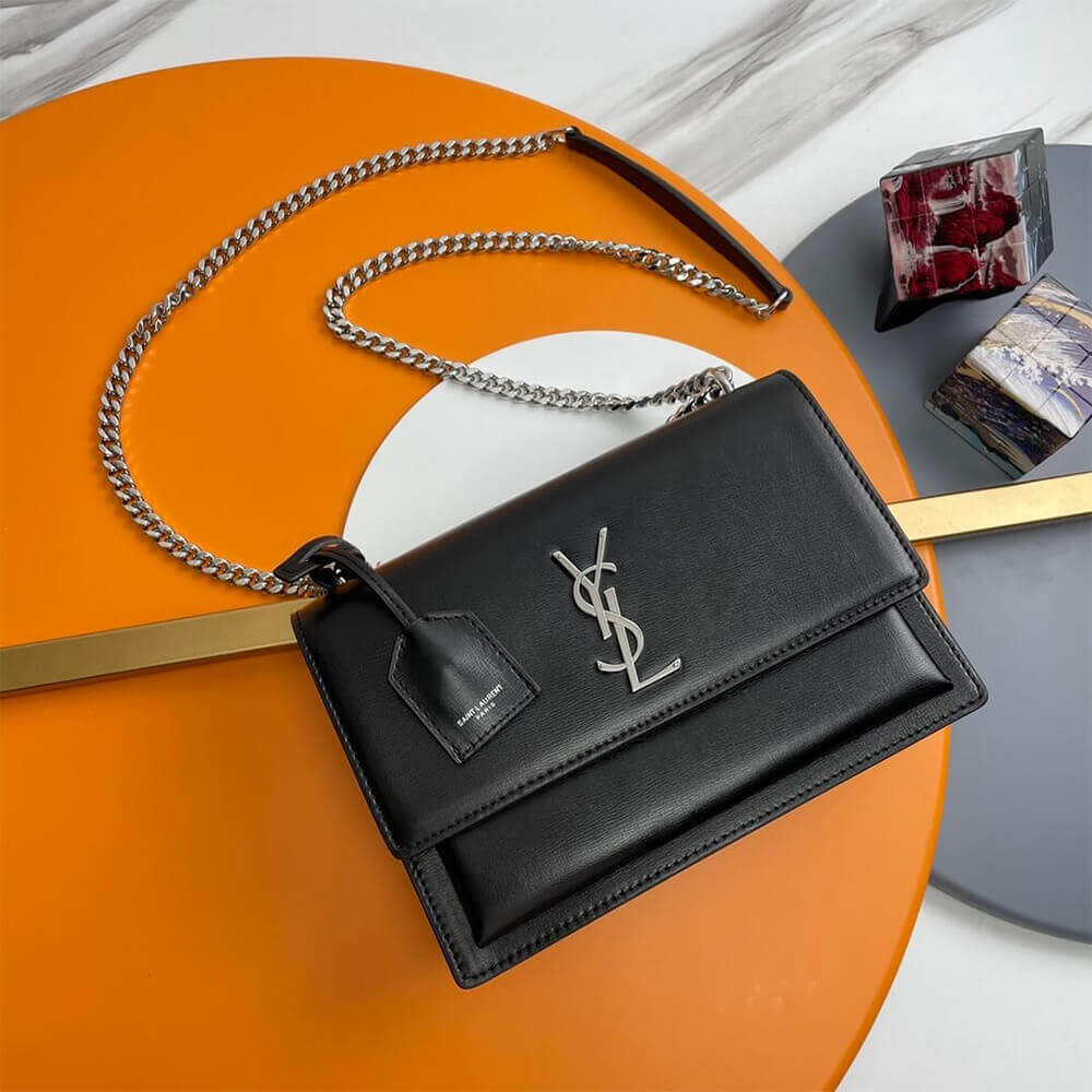 YSL sunset medium leather shoulder bag 442906