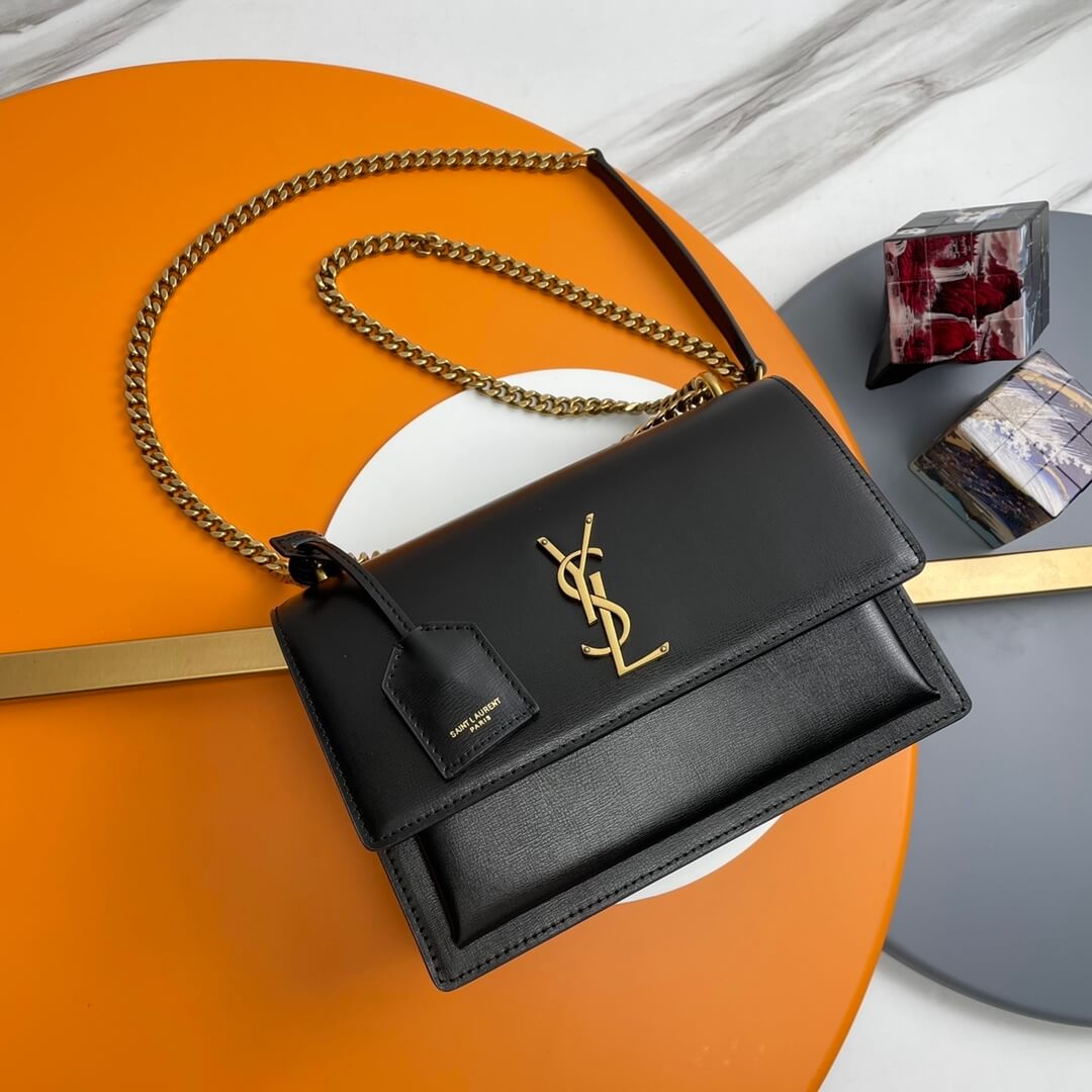 YSL sunset medium leather shoulder bag 442906